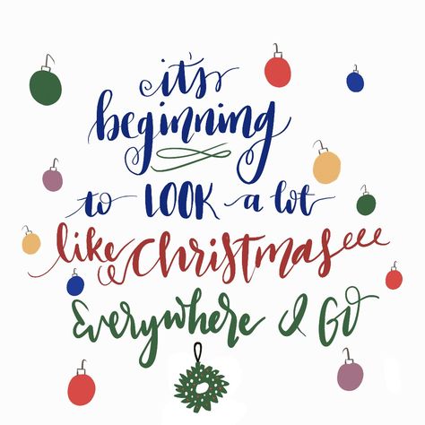 It's beginning to look a lot like Christmas!! Everywhere I goooo Its Beginning To Look Like Christmas, Winter Time, Hand Lettering, To Look, That Look, Ipad, Collage, Christmas, Pins