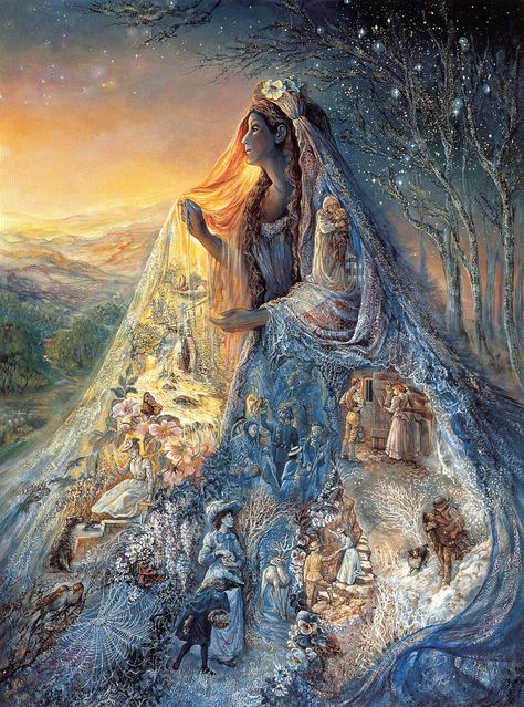 Veil of Dreams by Josephine Wall Josephine Wall, Dream Fantasy, Tableau Art, Fantasy Paintings, Fantasy Artist, 판타지 아트, Fairy Art, Spiritual Art, Wall Artwork