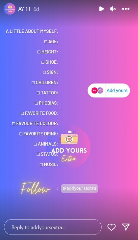 A little about Myself template lets you add your personal details, and share it on your IG story. About Myself Template, About Me Template, Likes And Dislikes, Never Have I Ever, About Myself, How Many Kids, Ways To Communicate, Small Details, Get To Know Me