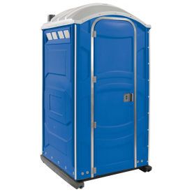 PolyJohn® PJN3 Portable Restroom Blue - PJN3-1001 Outdoor Restroom, Portable Restrooms, Portable Bathroom, Door Jam, Waste Tanks, Dumpsters, Portable Toilet, Tank Design, Flush Toilet