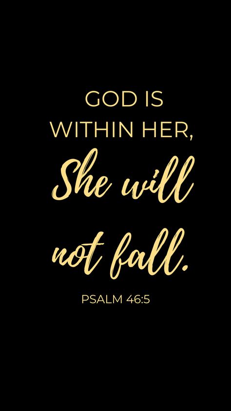 Psalm 46:5 Wallpaper Aesthetic, Gold Bible Verse, Encouraging Prayers, 2024 Encouragement, God Quotes About Life, Tiktok Finds, Nubian Goddess, Wallpaper Aesthetic Desktop, Inspirational Quotes Background