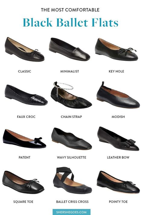 Ballerina Flats Outfit Aesthetic, Flat Ballet Shoes Outfits, Gotik Girl, Ballet Flats Aesthetic, Diy Ballet Flats, Black Ballet Flats Outfit, Shoe Staples, Black Flats Outfit, Ballet Shoes Outfit