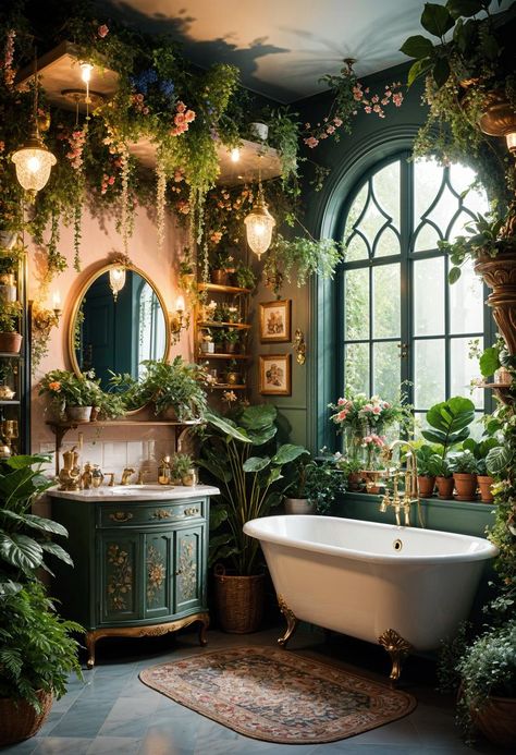 Quirky Home Aesthetic, Fairycore Bathroom Aesthetic, Cottage Core Bathroom Ideas, Whimsical Home Design, Unique Room Ideas Creative, Forest Bathroom Ideas, Magical Interior Design, Bathroom Aesthetic Decor, Fairycore Apartment