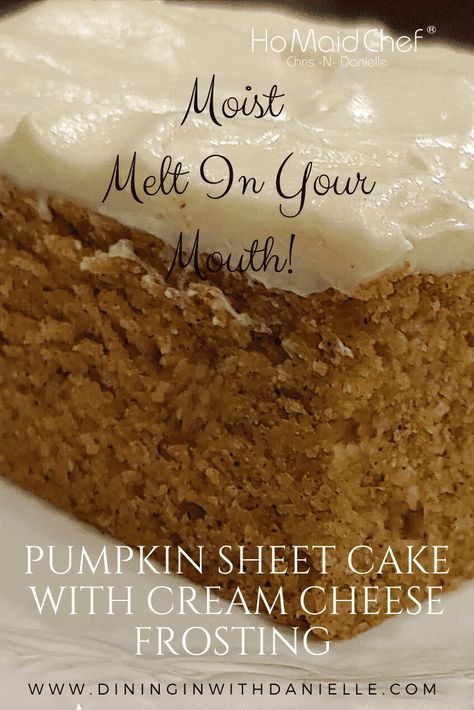 Pumpkin Cake 2 Layer, Taste Of Home Recipes Desserts Cake, Best Cake Recipe Ever Homemade, Pumpkin Cake With Cream Cheese Frosting, Easy Pumpkin Cake, Pumpkin Sweets, Dense Cake, Love Bakes Good Cakes, Pumpkin Sheet Cake