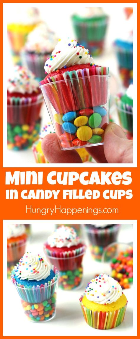 Cupcakes In Cups Ideas, Classroom Bday Treats, Cupcake Serving Ideas, Birthday Treats For The Classroom, Treat Cups Ideas, Candyland Cupcake Ideas, Candy Cups Ideas, Cupcakes In Cups, Birthday At School Ideas