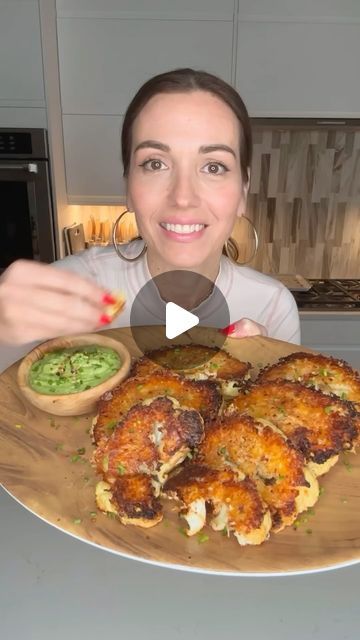 Stella Drivas 🇬🇷🇺🇸 on Instagram: "COMMENT ‘RECIPE’ to receive a direct link to this recipe in your DMs inbox ✨These CRISPY PARMESAN CAULIFLOWER STEAKS are next level and don’t forget the delicious avocado side dip. 

Full recipes are on my site: https://hungryhappens.net/crispy-parmesan-cauliflower-steaks/

Καλή Όρεξη 🇬🇷
💙Stella" Parmesan Cauliflower Steaks, Crispy Parmesan Cauliflower, Avocado Dip Recipe, Hungry Happens, Parmesan Cauliflower, Full Recipes, Roasted Vegetable Recipes, Cauliflower Steaks, Cooked Veggies