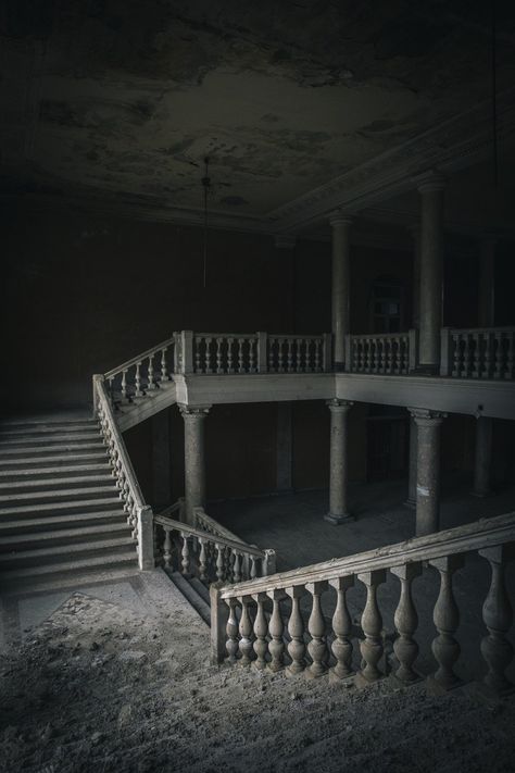 One of the most challenging parts of the project was the risk involved in entering the decaying structures. The... Deserted Places, Urban Exploration Photography, Abandoned Mansions, Places In Europe, Haunted Places, Urban Exploration, Abandoned Buildings, Abandoned Houses, Abandoned Places