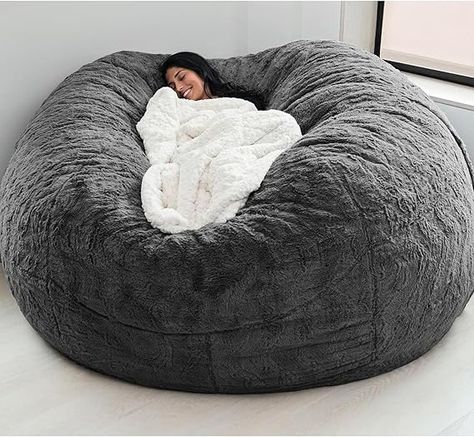 Bean Bag Chair Cover for Kids Adults(Cover Only,No Filler),Big Round Soft Fluffy PV Velvet Washable Lazy Sofa Bed Cover for Adults,Living Room Bedroom Furniture Outside Cover (Gray, 6FT)

#homedesign #homedecor #housedesign #housedecor #room #roomdecor #roomdesign #interior #design #home #house #furniture #decor #bedroom #kitchen #livingroom Tatami Futon, Giant Bean Bag, Big Bean Bags, Faux Fur Bean Bag, Fur Bean Bag, Pouf Design, Giant Bean Bags, Bean Bag Chair Covers, Bean Bag Sofa