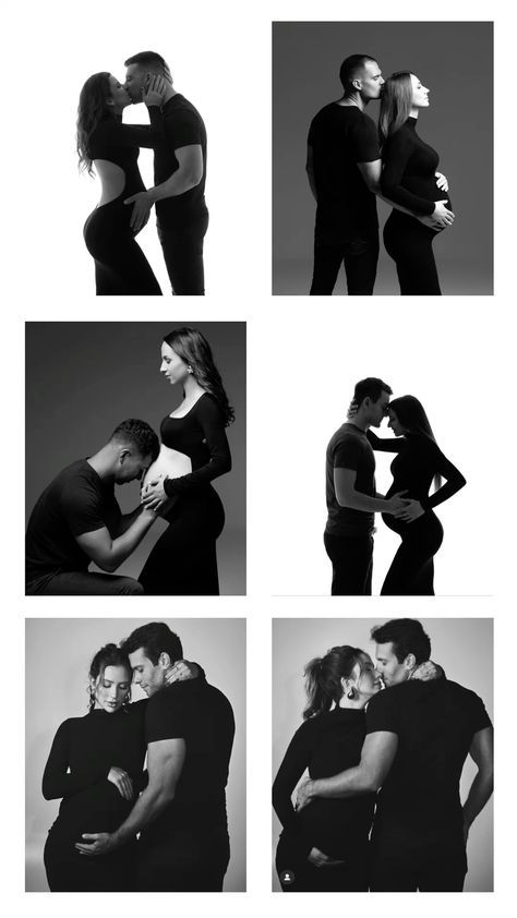 Maternity Photography Black And White Couple, Maternity Photography With Backdrop, Maternity Photography With Partner, Maternity Picture Ideas With Husband, Baby Bump Photos Monthly, Mother Daughter Maternity Shoot, Maternity Photo Shoot Ideas Couples Studio, Diy Bump Photos, Maternity Photo Shoot Props