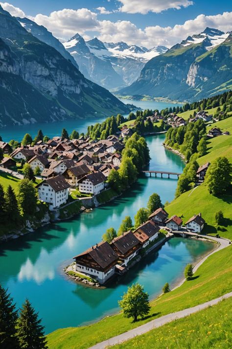 10 Must-Visit Places in Switzerland for an Unforgettable Trip! Geneva Switzerland Aesthetic, Swiss Alps Aesthetic, Switzerland Lake Geneva, Switzerland Places To Visit, Lauterbrunnen Valley, Lake Geneva Switzerland, Swiss Landscape, Switzerland Aesthetic, Glacier Express