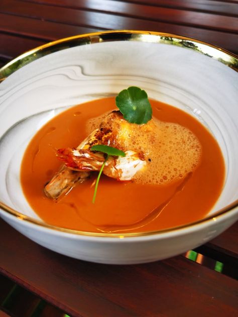 Prawn Bisque Prawn Bisque, Fine Dining Recipes, Fresh Cream, Red Curry, Fine Dining, Thai Red Curry, Ethnic Recipes, Cream, Quick Saves