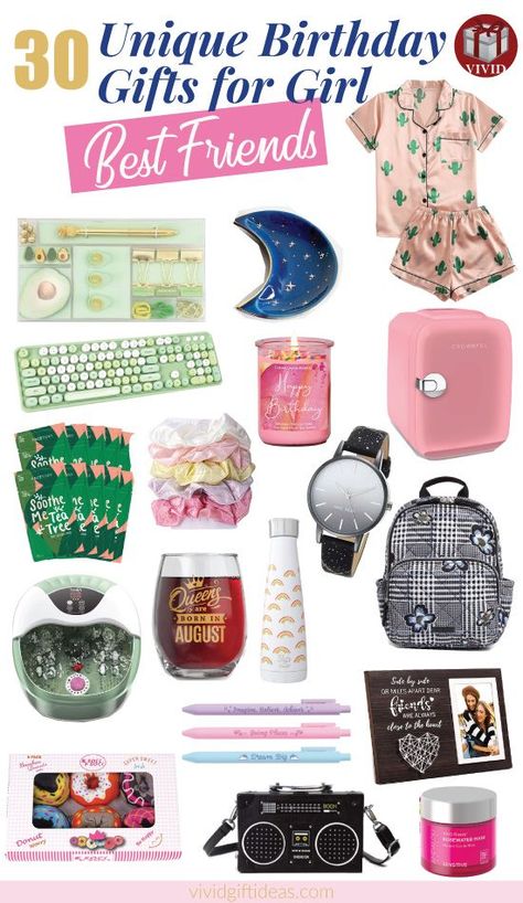 Best Birthday Gifts for Female Best Friends in 2021 #BFF #besties #girlfriends 30 Birthday Gifts, Female Best Friend, Unique Birthday Gift Ideas, Gift For Friend Girl, Girl Best Friends, Always By Your Side, Gifts For Female Friends, Unique Birthday Gift, Birthday Gifts For Best Friend