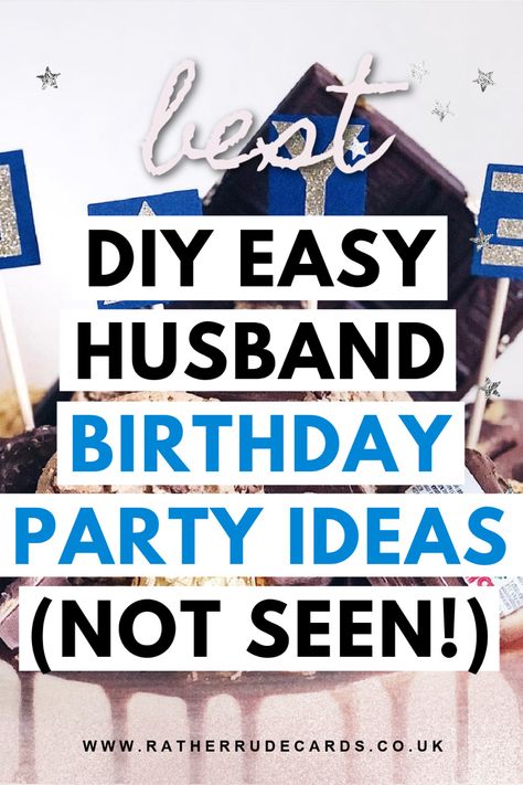 Unique creative husband birthday party surprises ideas for your husband or fiancé Ideas For Husband Birthday Party, 47 Birthday Party Ideas Men, Simple Bday Decoration Ideas For Husband, Boy Bday Decoration Ideas, 40th Birthday Pranks For Men, 40th Birthday Ideas For Men Outdoors, Guy 40th Birthday Party Ideas, 60th Birthday Themes For Men, Men’s 45th Birthday Party Ideas