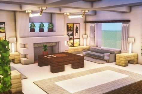 Minecraft Interior Design :- Five Best Ideas To Know - The Architects Diary Minecraft Interior Design Living Rooms, Minecraft House Interior Ideas, Minecraft Living Room Ideas, Living Room Minecraft, Minecraft Interior Ideas, Living Room In Minecraft, Minecraft Living Room, Interior Design Minecraft, Minecraft House Interior