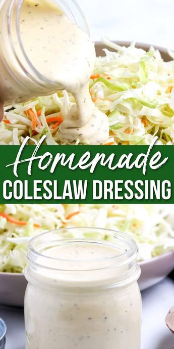 Homemade Coleslaw Dressing, Creamy Coleslaw Dressing, Coleslaw Dressing Recipe, Best Coleslaw Recipe, Easy Coleslaw, Coleslaw Recipe Easy, Slaw Dressing, Dessert Oreo, Coleslaw Dressing