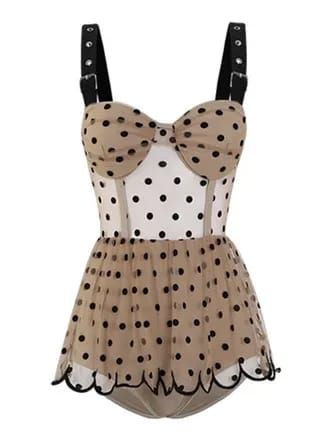 Polka Dot Ruffled Skirted Swimsuit Style Vert, Kawaii Swimsuit, Retro Stage, Skirted Swimsuit, Retro Swimsuit, Suspender Pants, Sequin Evening Dresses, Standard Dress, Swimsuits Hot