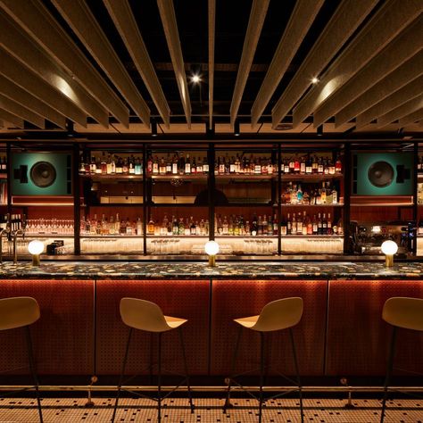 Cafe Murano, Restaurant London, Noodle Bar, Piano Bar, Festival Hall, Cove Lighting, Major Tom, Timber Panelling, Wooden Wall Panels