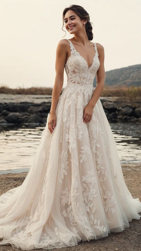 Discover dreamy wedding dress ideas that embody romantic elegant vintage and fairy tale princess vibes Explore romantic classy and simple aesthetic dresses with whimsical sleeves fairy tale fantasy details and diverse sizes and veil options Unleash your inner princess with these enchanting and timeless wedding gown inspirations