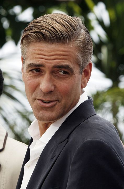 George Clooney Haircut, Comb Over Fade Haircut, Professional Hairstyles For Men, Over 40 Hairstyles, Side Part Haircut, Comb Over Fade, Beyonce Hair, Hairstyle Names, Stylish Haircuts