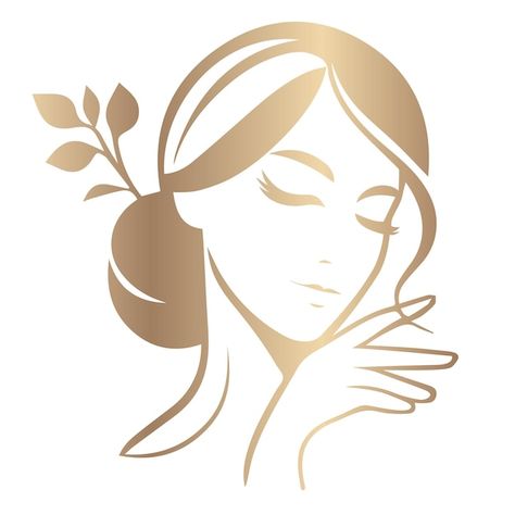 Logo For Beauty Product, Spa Logos Ideas, Beauty Products Logo Design, Beauty Salon Logo Design Ideas, Body Logo Design, Cosmetics Logo, Beauty Salon Posters, Lady Logo, Mother's Day Projects