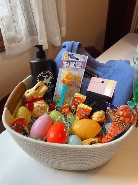 Elevate your Easter with baskets curated just for adults! ✨ Explore self-care essentials, indulge in gourmet treats 😋, and unwind with adult coloring books. 🐣 Want more sophisticated basket ideas? Click the pin to read our blog post on creating the ultimate Easter basket experience for adults! #EasterBasketIdeas