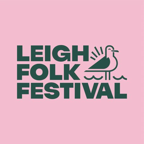 Leigh Folk Festival 2022 - Fonts In Use Logos, Arts Festival Logo, Music Festival Brand Identity, Summer Festival Branding, Music Festival Branding, Music Festival Logo, Logo Festival, Festival Uk, Festival Branding