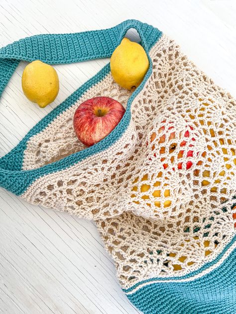 Crochet Market Bag (Free Pattern) by Life + Yarn