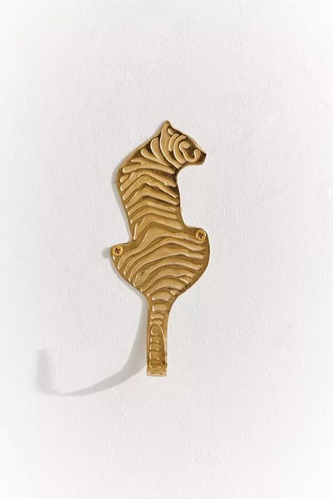 Tiger Cutout Hook | Urban Outfitters Bag Hook, Bedroom Deco, Animal Room, Themed Decor, Key Hooks, Fall Accessories, Coat Hooks, North Shore, Big Cats