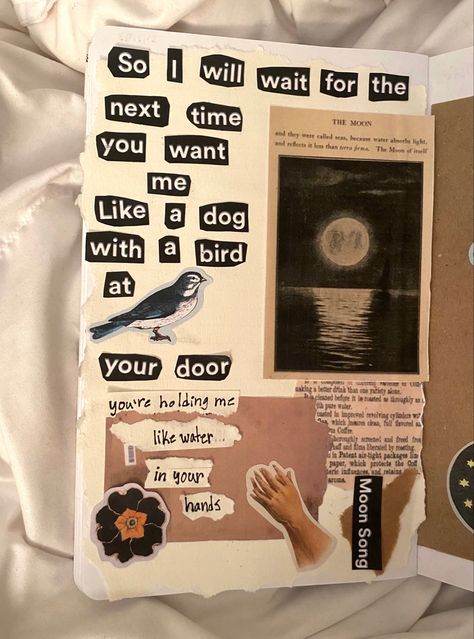 Music Notebook Design, Phoebe Bridgers Journal, Song Journal Ideas Aesthetic, Art Journal Song Lyrics, Scrapbook Song Lyrics, Journaling Song Lyrics, Music Journal Ideas Inspiration, Lyrics Page Journal, Lyric Journal Ideas