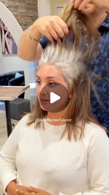 Good Hair Colors, Grey Blending Highlights Dark Brown, Grey Blending Highlights, Grunge Haircuts, Dark To Light Hair, Grey Hair Before And After, Grey Transition, Celestial Hair, Grey Blending