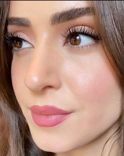 Pinkish Brown Makeup, Actress Makeup Looks, Soft Glam Makeup Indian Skin, Soft Dewy Makeup Look, Light Makeup For Graduation, Subtle Makeup Looks Indian, Desi Makeup Looks Natural, Pink Lipstick Makeup Look, Subtle Pink Makeup