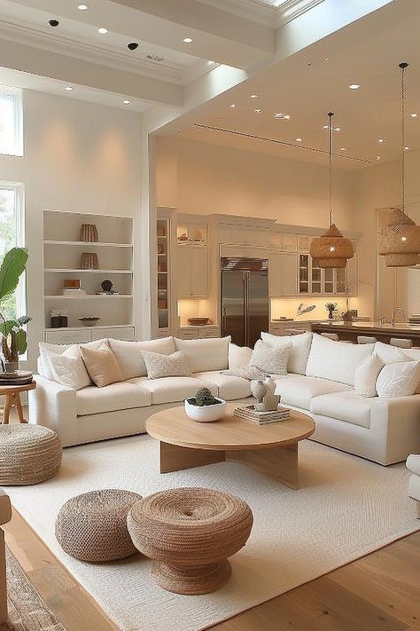 43 Neutral Living Room Ideas for Timeless Elegance - DecorWithEva Neutral Living Room Ideas, Aesthetic Plush, Cream Living Rooms, Coastal Decorating Living Room, Beige Living Rooms, Decoracion Living, Timeless Aesthetic, Living Room Wood, Neutral Living Room