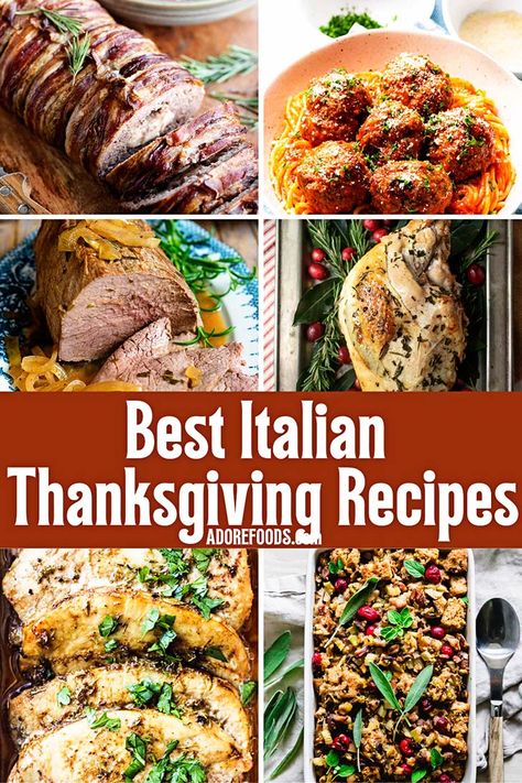 Best Italian Thanksgiving Recipes in 2022 Italian Thanksgiving Dinner, Italian Thanksgiving Recipes, Thanksgiving Main Dishes, Italian Thanksgiving, Italian Main Dishes, Thanksgiving Mains, Thanksgiving Stuffing Recipes, Italian Meatballs Recipe, Thanksgiving Dinner Recipes