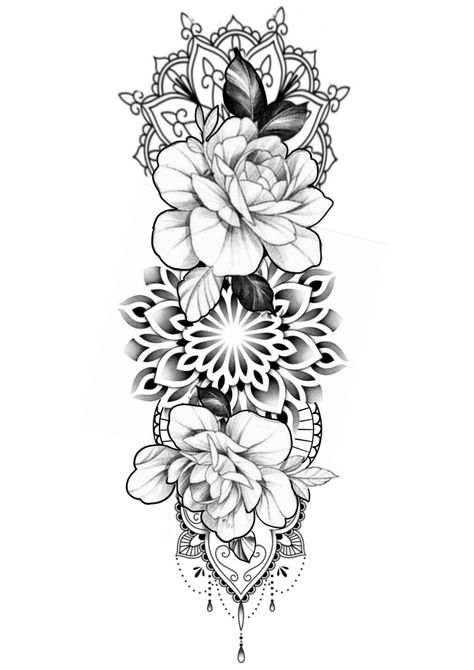 #BaddieTats #ArmSleeveInk #EdgyTattooDesigns #SleeveTattooIdeas #TattooInspiration #BaddieInkArt #BoldArmTattoos #TattooStyle #InkLovers #ArmSleeveTattoos #TrendyTats #TattooArtistry #InkInspo #BaddieAesthetic #BodyArtTrends Mandela And Rose Tattoo Design, Arm Tattoo Flower Sleeve, Mandala With Vines Tattoo, Floral Ornamental Tattoo Design, Mandala Tattoo Design Women Arm, Feminine Sleeve Tattoo Ideas, Mandala Flower Tattoo Design, Floral Com Mandala, Ornamental Floral Tattoo