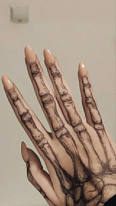 Skeleton Drawn On Hand, Drawing Skeleton Hand, Skeleton Hand Drawing, Drawing Skeleton, Skeleton Hand Tattoos, Skeleton Hands Drawing, Swag Tattoo, Skeleton Drawings, Sharpie Tattoos