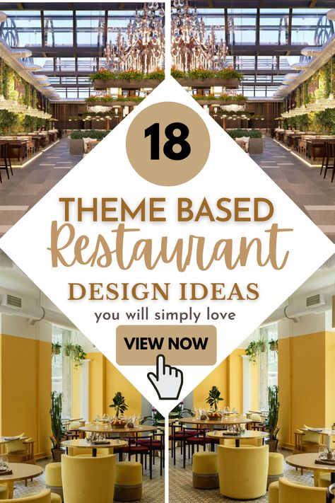 Restaurant design ideas you will simply love. Interior designs with best of luxury and style #restaurant #design #interior #exterior #seating Rustic Restaurant Decor Ideas, 2023 Interior Design Trends Cafe, Restaurant And Lounge Designs, Fun Restaurant Interior, Bistro Restaurant Design Interiors, Restaurant Renovation Ideas, Interior Design Restaurant Small Spaces, Themes For Restaurant Interior, Restaurant Concept Ideas Interiors