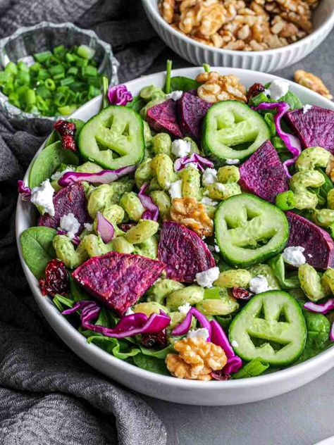 Pasta Primavera Salad, Lentils And Quinoa, Vegan Feta, Vegan Halloween, Creepy Crawlers, Halloween Dishes, Sweet Potato Spinach, Easy Halloween Food, Sprouts Farmers Market