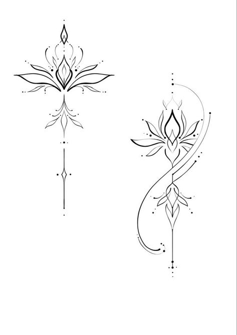 Tattoo Flower Wrist, Tattoos Simplistic, Ide Jurnal, Lotus Tattoo Design, Flower Wrist Tattoos, Boho Tattoos, Spine Tattoos For Women, Classy Tattoos, Line Art Tattoos