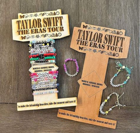 Taylor Swift’s Eras Tour: So make the friendship bracelets and display them nicely too | The Straits Times Friendship Bracelet Holder, Tswift Bracelets, Bracelet Business, Swift Bracelets, Bracelet Holder, Bracelet Stand, Bracelet Holders, Bracelet Inspo, Friendship Bracelets Designs