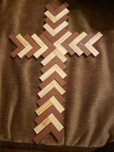 Groovy Crafts By Marissa - Jenga block cross $5 | Facebook Diy Jenga Blocks Ideas Valentines, Dt Jenga Block Crafts, Jenga Cross, Jenga Block Cross, Painted Jenga Blocks, Jenga Block Crafts Diy, Groovy Crafts, Diy Jenga Blocks Ideas, Jenga Block Crafts