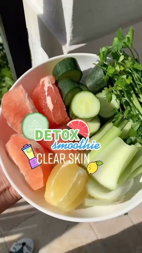 Resep Smoothie, Resep Diet, Smoothie Detox, Healthy Drinks Smoothies, Makanan Diet, Healthy Juice Recipes, Healthy Drinks Recipes, Healthy Detox, Fruit Smoothie Recipes