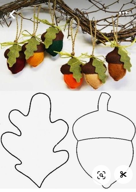 Sewing Autumn Decoration, Sewed Christmas Ornaments, Autumn Felt Crafts, Felt Fall Crafts, Pumpkin Image, Fall Felt Crafts, Hay Bale Art, Tovad Ull, Simpul Makrame