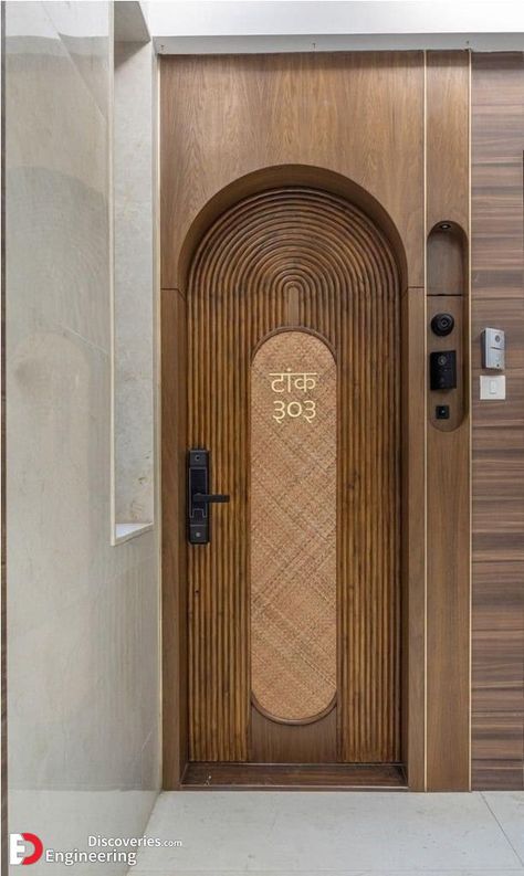 Modern Front/ Entrance Door Design Ideas For 2022 - Engineering Discoveries Saftydoor Design, Main Door With Safety Door Design, Modern Safety Door Design, Main Entrance Door Design Modern, Modern Main Door Design, Main Door Design Entrance Modern, Safety Door Designs, Safety Door Design Entrance, Safety Door Design