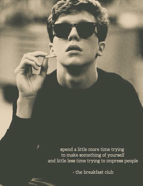 the breakfast club The Breakfast Club, Cs Lewis, Septième Art, Senior Quotes, Movie Lines, Don't Cry, Breakfast Club, Film Quotes, Tv Quotes