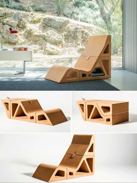 Cardboard Chair, Foldable Furniture, Furniture Design Sketches, Transforming Furniture, Decor Ideas Bedroom, Convertible Furniture, Multipurpose Furniture, Innovative Furniture, Home Decor Ideas Living Room