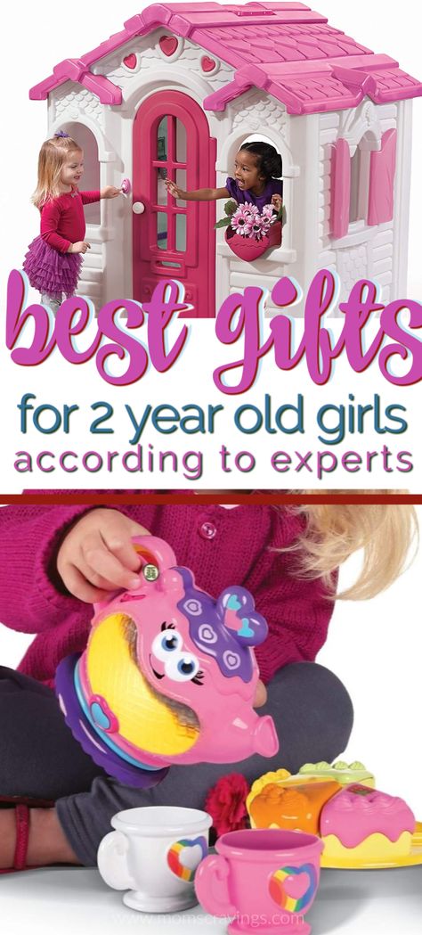 I've put ALL the best gifts for 2 year old girls for Christmas, birthdays or any other gifting occasion in this all-in-one gift guide according to developmental and learning categories recommended by the experts!  #giftguides #giftsforgirls #2yearoldgiftguide Gift Ideas For 2 Year Girl, Gifts For Two Year Old Girl, Toys For 2 Year Girl, Two Year Old Birthday Gifts, Gifts For 2 Year Girl, Two Year Old Gifts, Gifts For Two Year Old, Girls Gift Guide, 2nd Birthday Gifts