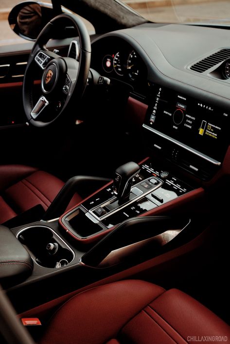 Porsche Cayenne Aesthetic, Porsche Cayenne Interior, Burgundy Car, Porsche Interior, Porsche Cayenne Coupe, Porsche Girl, Porsche Cayenne Gts, Porsche Car, Porsche Panamera Turbo