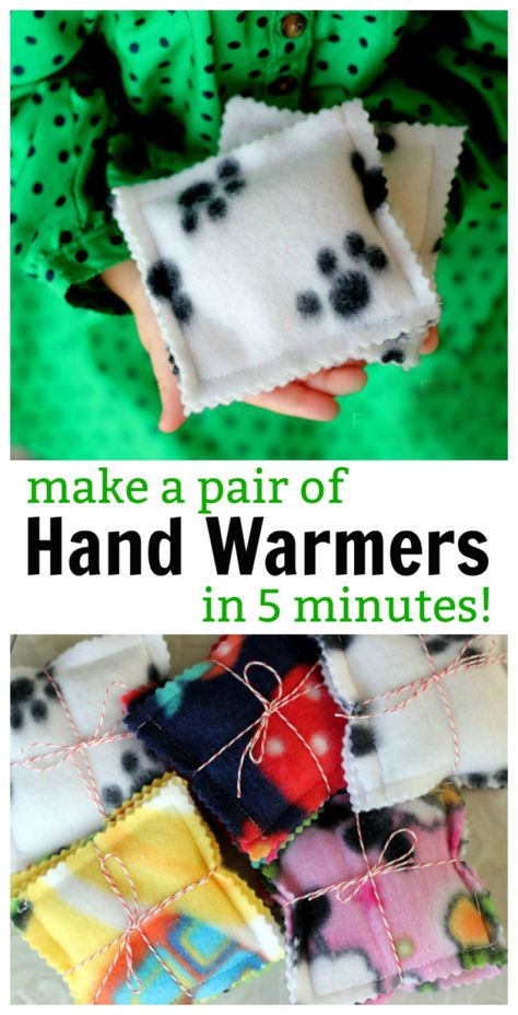 Here is a quick, easy, and cozy gift idea! 5 minute fleece hand warmers to put inside a jacket pocket. Fill with rice and warm in a microwave to heat up! You can even add a few drops of essential oil to make them smell nice. Package up in a set of two for a sweet gift. Fleece Projects, Smell Nice, Beginner Sewing Projects Easy, Craft Making, Creation Couture, Cozy Gift, Sewing Projects For Beginners, Diy Couture, Easy Sewing Projects