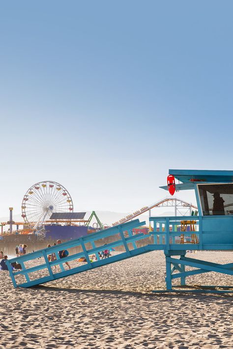 Santa Camera, Santa Tray, Santa Cookie, Venice Beach California, Lifeguard Tower, Cookie Plate, Los Angeles Beaches, Beach Santa, Santa Monica Beach