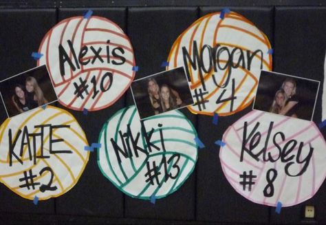 Volleyball Locker Signs, Volleyball Locker Decorations, Volleyball Decorations, Volleyball Senior Night Gifts, Night Volleyball, Volleyball Crafts, Spartan Strong, Volleyball Locker, Soccer Senior Night